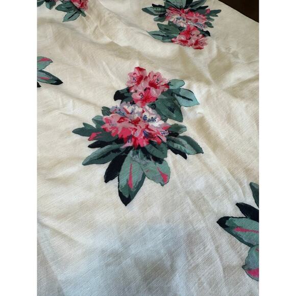 Joules Floral Linen Shift Dress Women 16 Beach Cruise Spring Easter Summer Stain - Picture 10 of 14